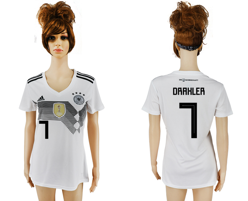 Maillot de femmes par cher Germany #7 DRAHLER  2018 FIFA World C